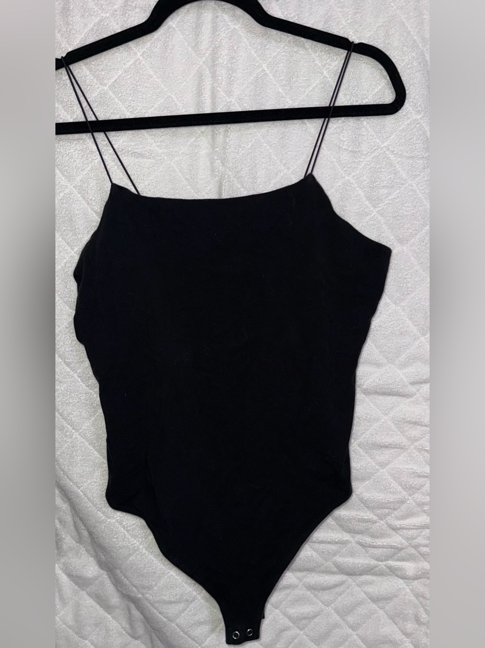 wild fable Black Spaghetti-Strap Bodysuit